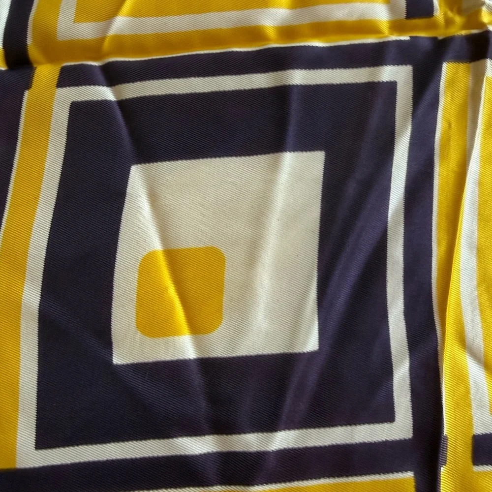 Raffaello Scarf in Yellow, White & purp